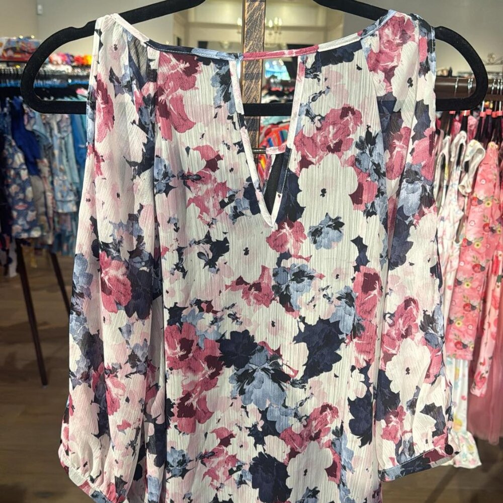 BCX Ladies Floral Top
